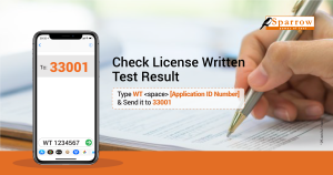 Check driving License Written Exam Result 