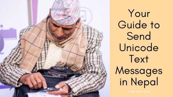 how to send unicode SMS or SMS in nepali language