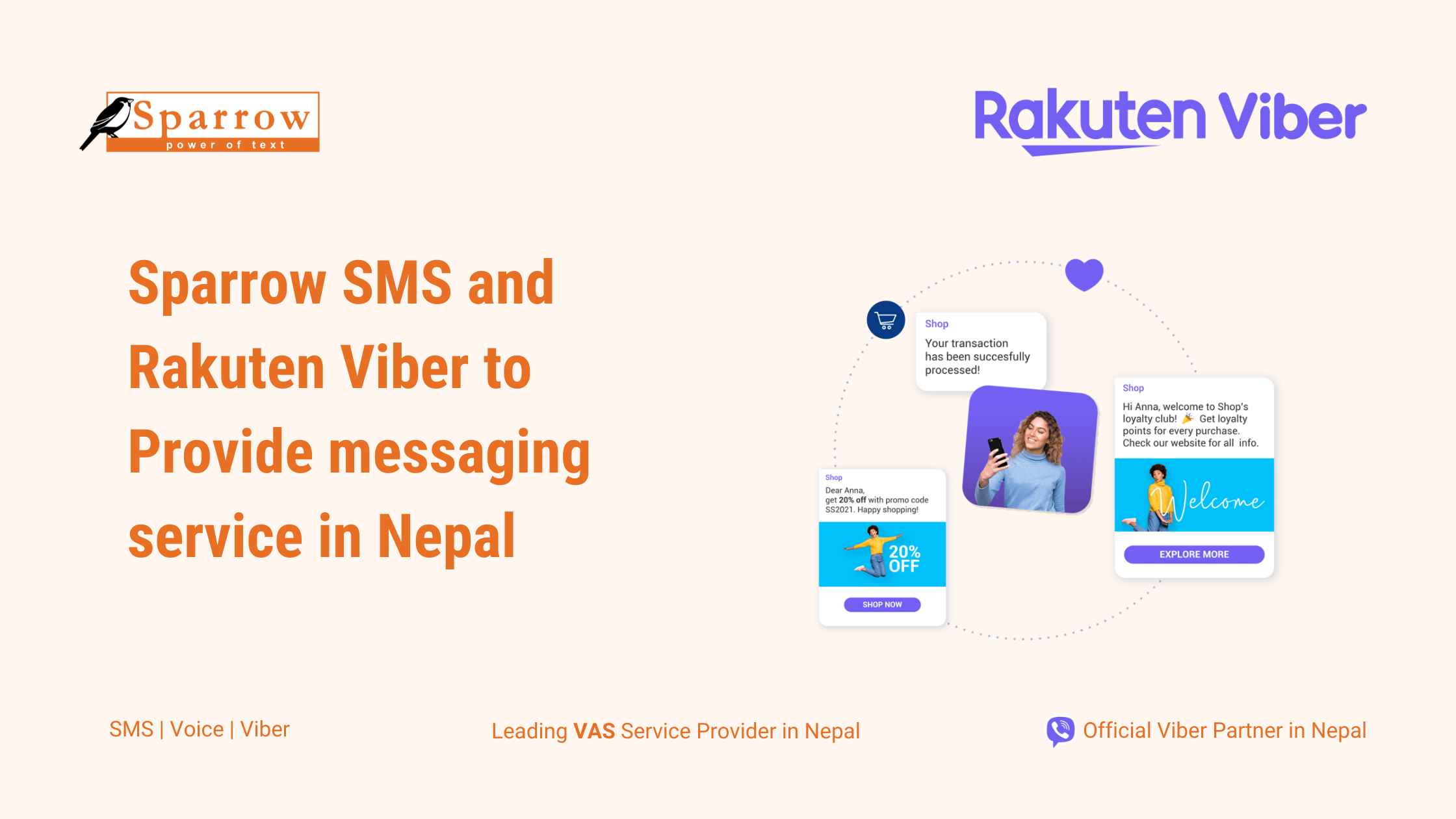 Sparrow SMS and Rakuten Viber to provide messaging service in Nepal