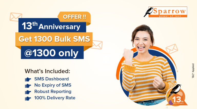 Reflecting on Milestones and Celebrating Success: Sparrow SMS Marks its 13th Anniversary